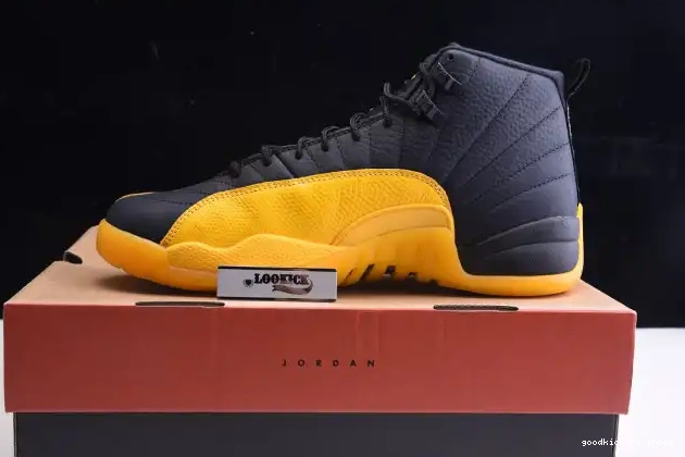 80% Off Sale Gold 12 Black Retro Air University Jordan 130690-070 0606